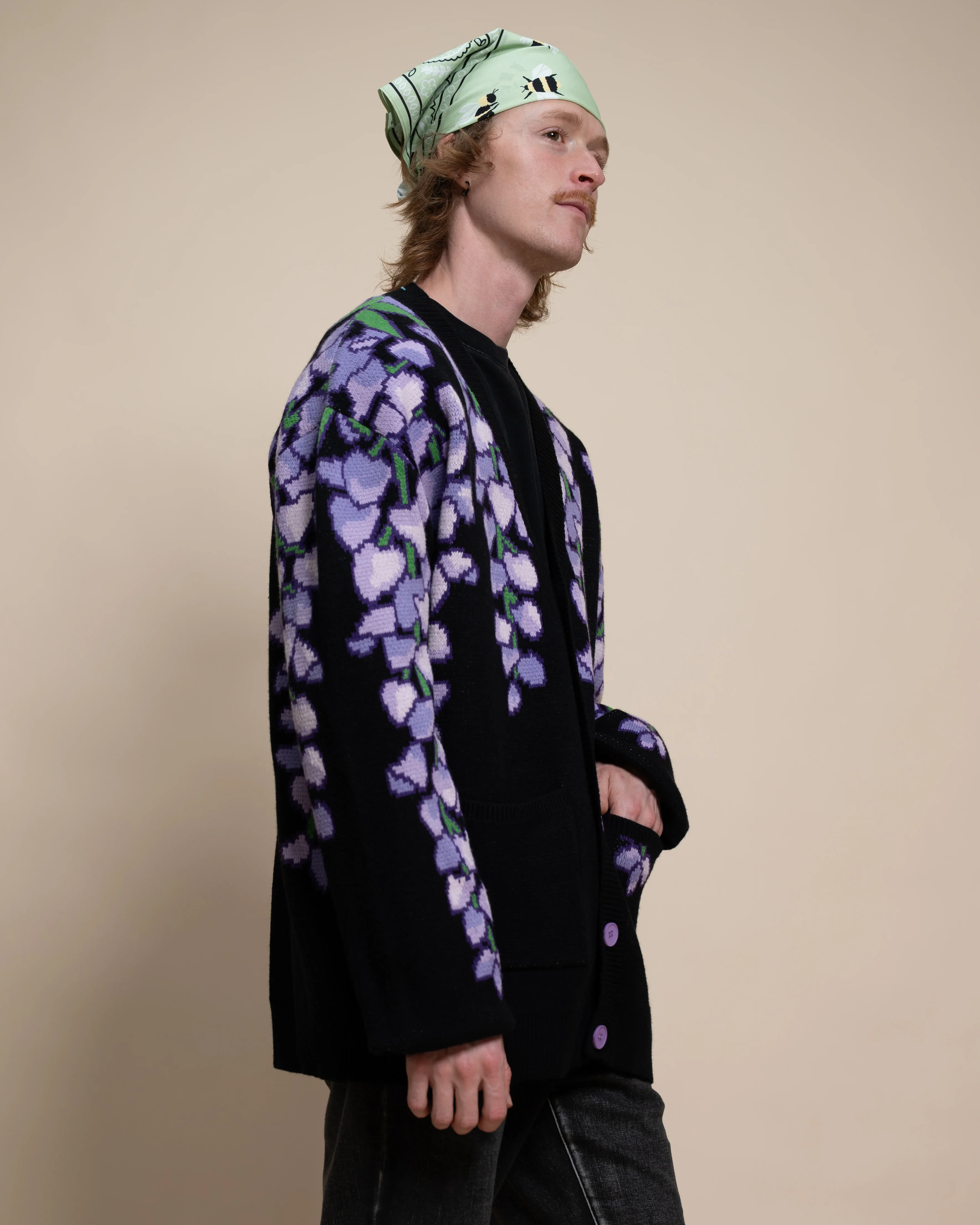 Black Wisteria Cardigan - Image 10