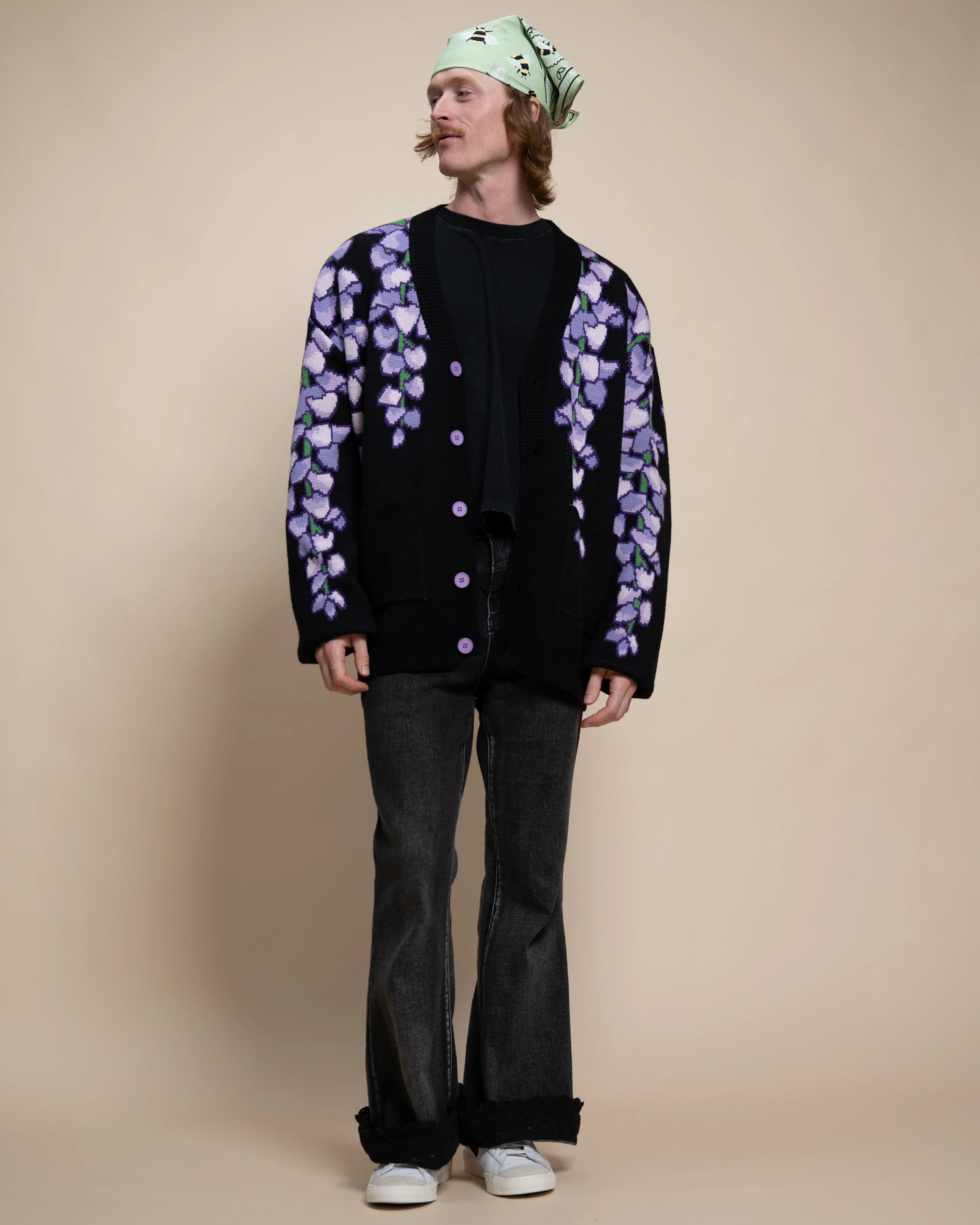 Black Wisteria Cardigan - Image 7