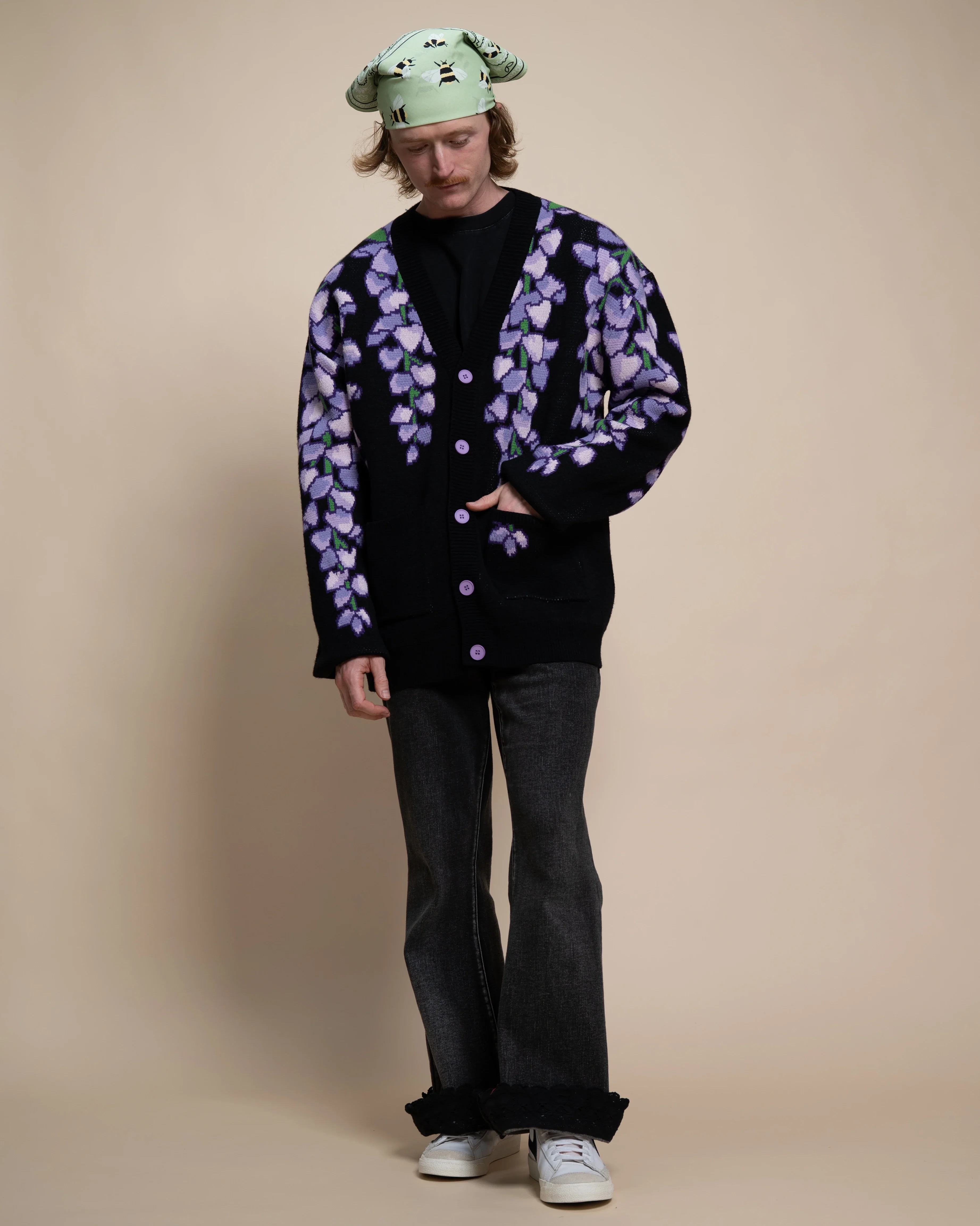 Black Wisteria Cardigan - Image 9