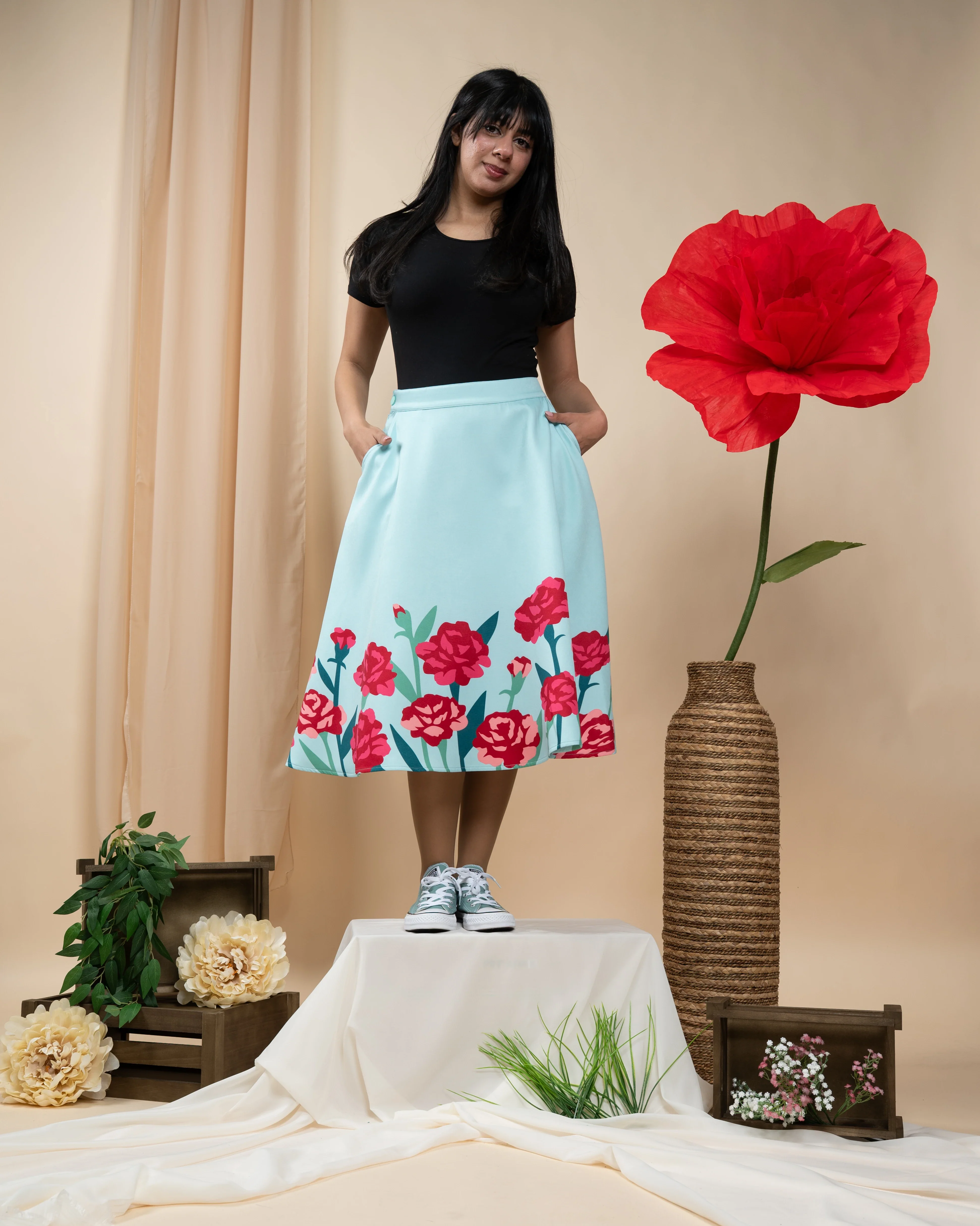 Carnation Flower Skirt - Image 4